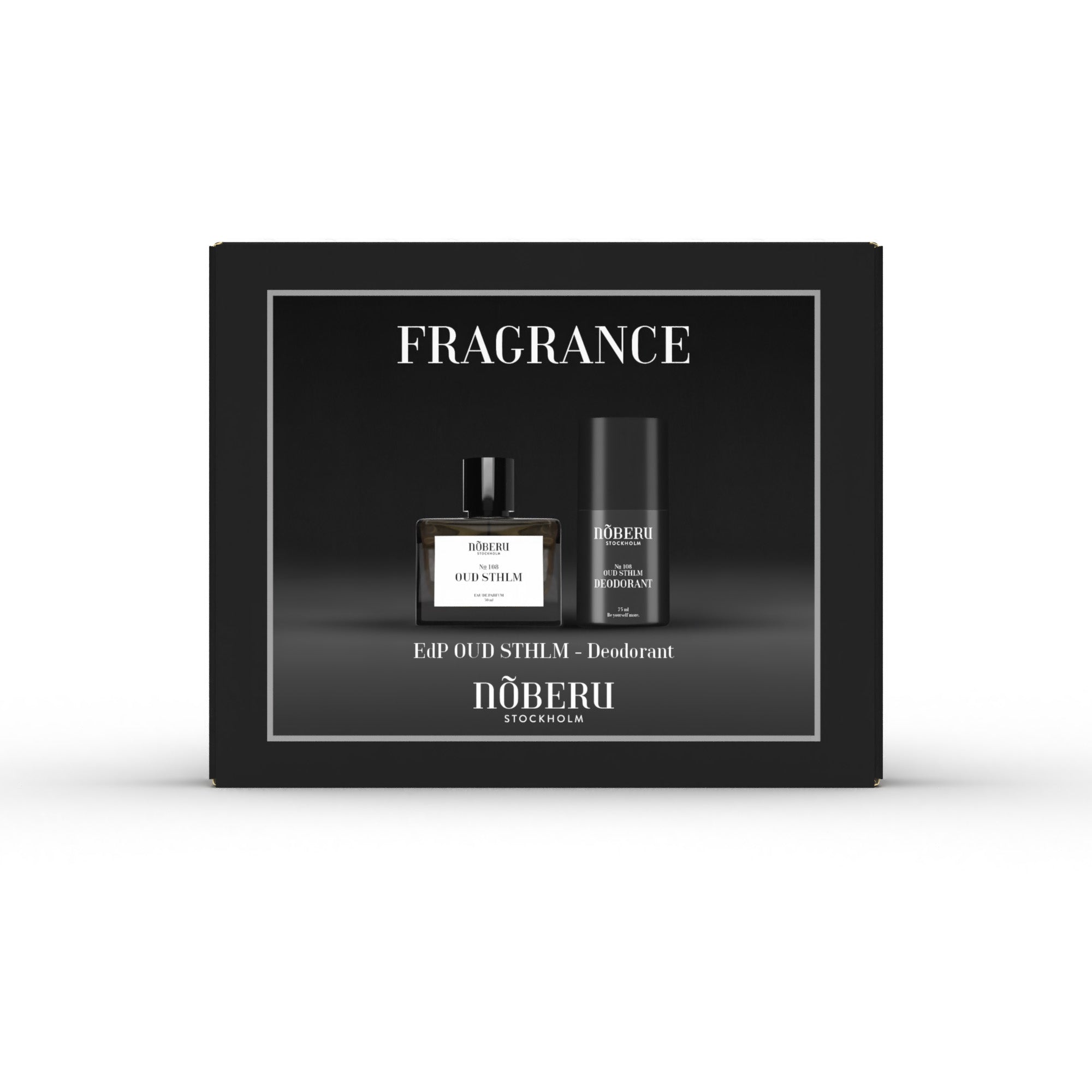 Noberu Ajándékcsomag Fragrance OUD STHLM (Eau de Parfum 50 ml & Deodorant 75 ml)